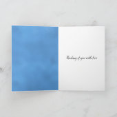 アクアブルーピーコックフェザー考えズオブユー カード (内部)