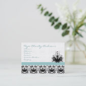 アクアブルーファッションディバダマスク 名刺 (スタンド正面)