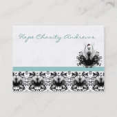 アクアブルーファッションディバダマスク 名刺 (裏面)