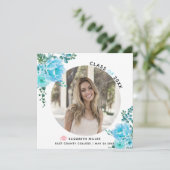 アクアブルーフラワーズクラス2025卒業写真 案内状 (スタンド正面)