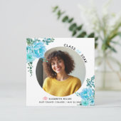 アクアブルーフラワーズクラス2025卒業写真 案内状 (スタンド正面)