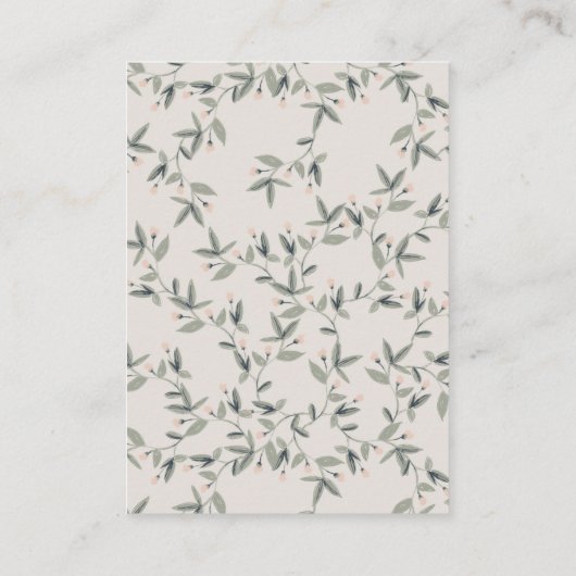 アクアブルーフローラティーポット結婚カップの願い井戸 エンクロージャーカード (裏面)