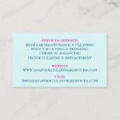 アクアブループールメンテナンス 名刺 (裏面)