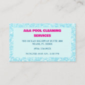 アクアブループールメンテナンス 名刺 (正面)