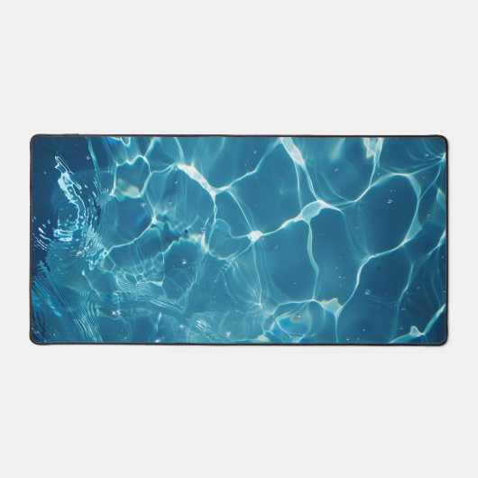 アクアブループール水パターン デスクマット (正面)