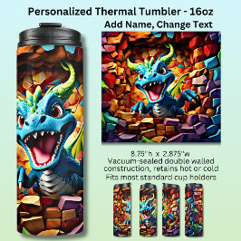 アクアブルーベビードラゴンブレイクスルー タンブラー