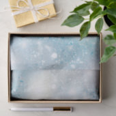 アクアブルーホワイト《写真》ぼけ味誕生日 薄葉紙 (ギフト)