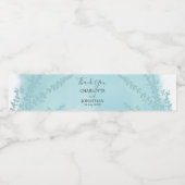 アクアブルーボタニカルウォッシュズ結婚ーズ ペットボトルラベル (シングルラベル)