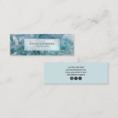 アクアブルーボホクリスタルヒーリングアーツ スキニー名刺 (正面/裏面)