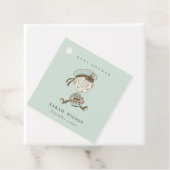 アクアブルーボーイズ小さなセーラー航海のベビーシャワー フェイバータグ (インサイチュ)