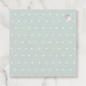 アクアブルーボーイズ小さなセーラー航海のベビーシャワー フェイバータグ (裏面)