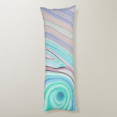 アクアブルーミントグリーン薄紫パープルパステルレインボー ボディピロー (裏面 (縦))