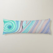 アクアブルーミントグリーン薄紫パープルパステルレインボー ボディピロー (正面)