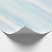 アクアブルーミントホワイトウォーターストライプカラー ラッピングペーパー (角)