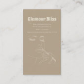 アクアブルーメイクアップアーティストサロン 名刺 (裏面)