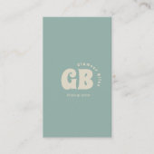 アクアブルーメイクアップアーティストサロン 名刺 (正面)