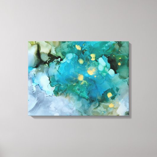 アクアブルーメI キャンバスプリント (正面)