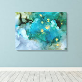 アクアブルーメI キャンバスプリント (インサイチュ (ウッドフロア))