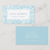 アクアブルーモザイクパターン名刺 名刺 (正面/裏面)