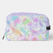 アクアブルーライムグリーンピンクパープルアートパターン ドップキット (裏面)