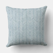 アクアブルーラインパターン装飾用クッション クッション (裏面)