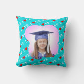 アクアブルーラブシモダンック クッション (正面)