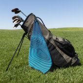 アクアブルーリップル ゴルフタオル (グリーン)