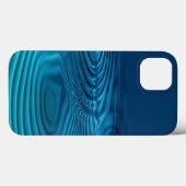 アクアブルーリップル Case-Mate iPhoneケース (裏面 (横))