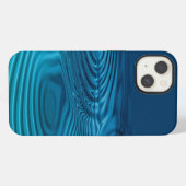 アクアブルーリップル iPhoneケース (裏面横)
