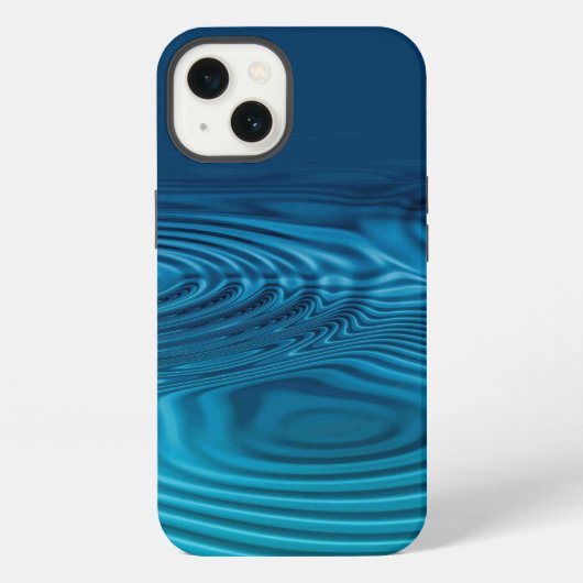 アクアブルーリップル iPhoneケース (裏面)