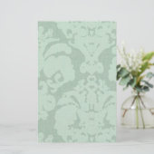 アクアブルーリネンダマスク 便箋 (スタンド正面)