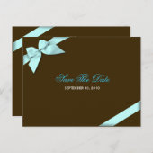 アクアブルーリボンセーブ・ザ・デート案内 案内ポストカード (正面/裏面)