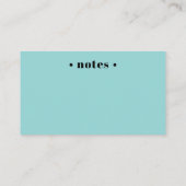 アクアブルーレトロリザーブドシーティングデンタル 予約カード (裏面)