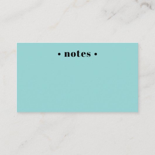 アクアブルーレトロリザーブドシーティングデンタル 予約カード (裏面)