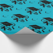 アクアブルー卒業 ラッピングペーパー (角)