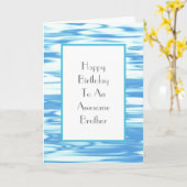 アクアブルー反射 カード (黄色い花)