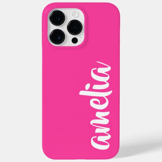 アクアブルー名前をカスタムするスはっきりしたクリプト Case-Mate iPhoneケース (裏面)