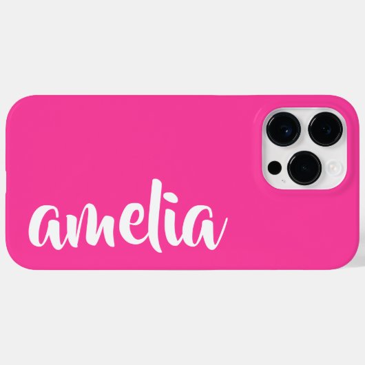 アクアブルー名前をカスタムするスはっきりしたクリプト Case-Mate iPhoneケース (裏面 (横))