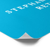 アクアブルー応援から65年退職パーティーサイン ポスター (角)