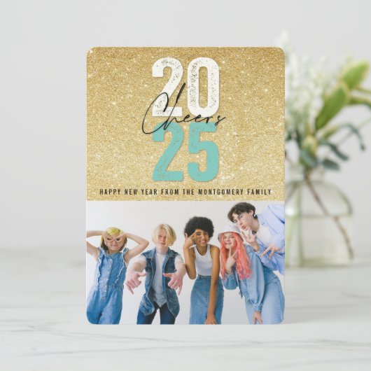 アクアブルー応援2025グリッターシック新年の写真 シーズンカード (スタンド正面)