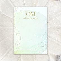 アクアブルー抽象芸術ウォーターカラーネックレス