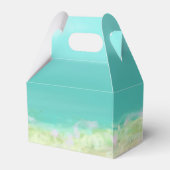 アクアブルー水ビーチ色彩の鮮やか海 フェイバーボックス (裏面サイド)