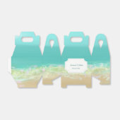 アクアブルー水ビーチ色彩の鮮やか海 フェイバーボックス (折り畳みなし)