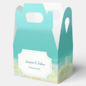 アクアブルー水ビーチ色彩の鮮やか海 フェイバーボックス (オープン)