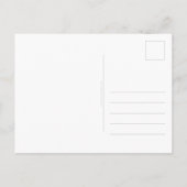 アクアブルー水彩手書きスクリプ感謝していトユー ポストカード (裏面)