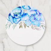 アクアブルー水彩花フローラ結婚ズ フェイバータグ (裏面)