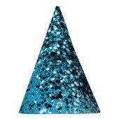 アクアブルー海グリッター#1 パーティーハット (右)