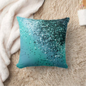 アクアブルー海グリッター#1 #shiny クッション (ブランケット)