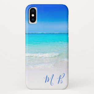 アクアブルー海シースカイバケーショントラベル iPhone X ケース