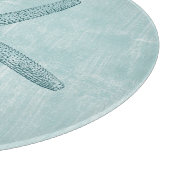 アクアブルー海ビーチヒトデ カッティングボード (角)